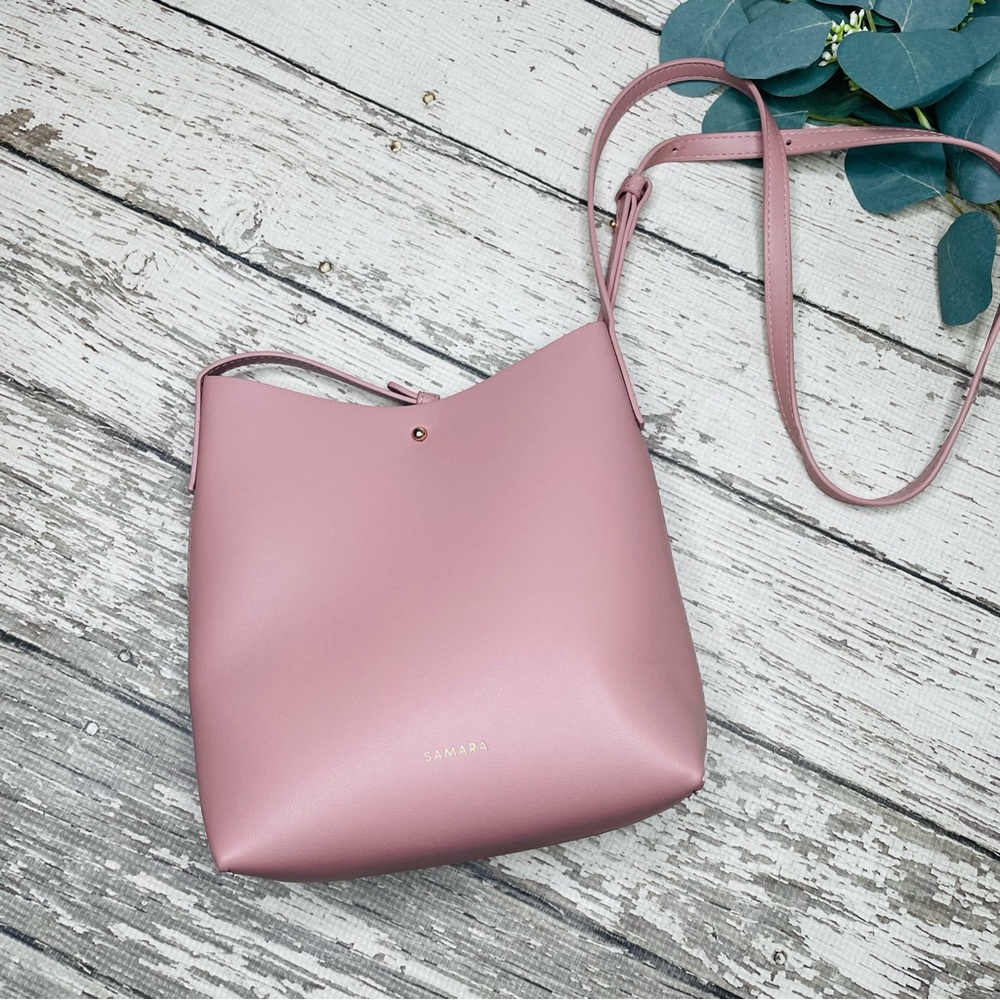 Anthropologie Samara Peony Pink Crossbody Bag - Picture 2 of 10